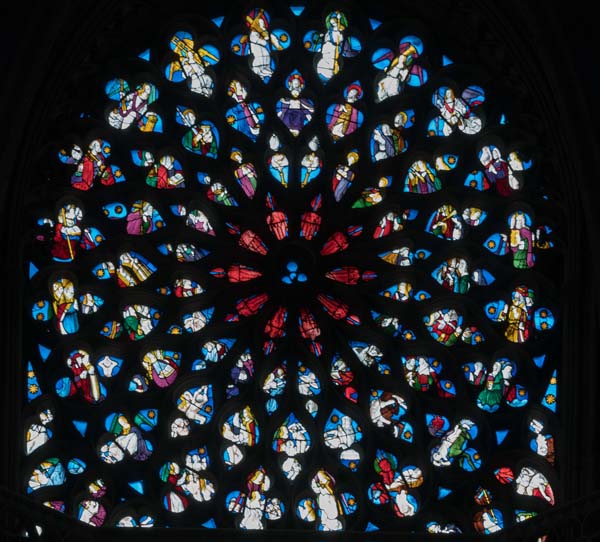 Evreux Cathedral NorthlRose Window The Last Judgment X3