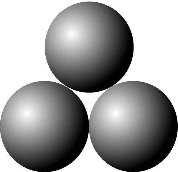 3 spheres