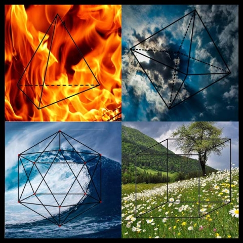 4 elements platonic