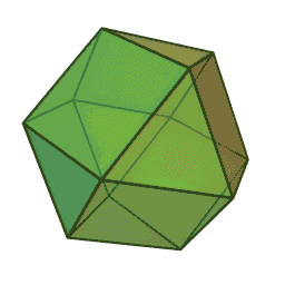 Cuboctahedron rotating small