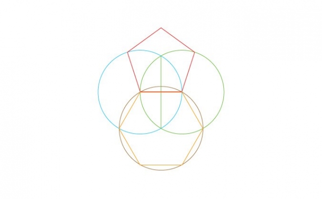 Vesica Hexagon Pentagon