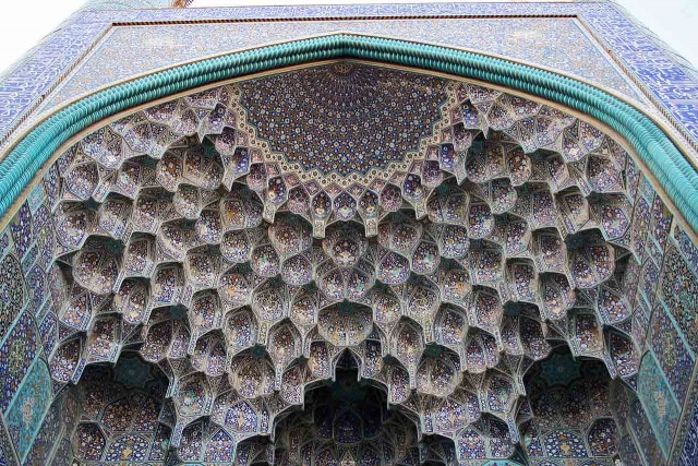 imam mosque Isfahan muqarna