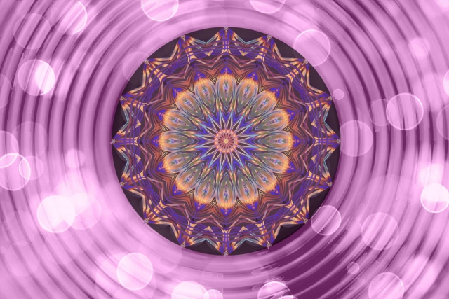 mandala purple