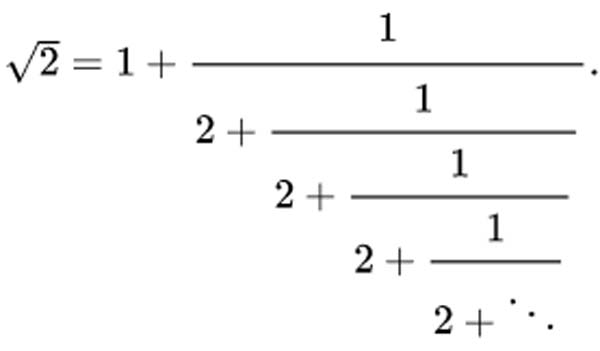 root2 continued fraction