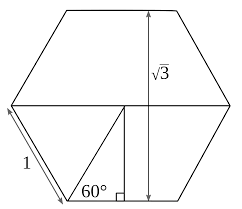 square root 3 hexagon