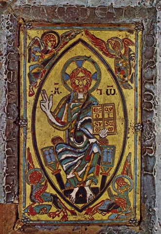 vesica and Christ circa 1200