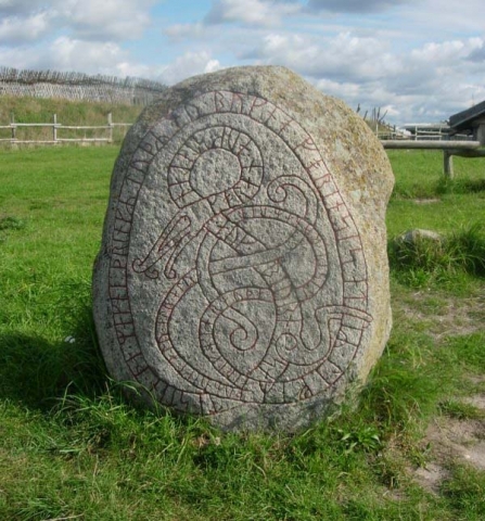 viking rock carving